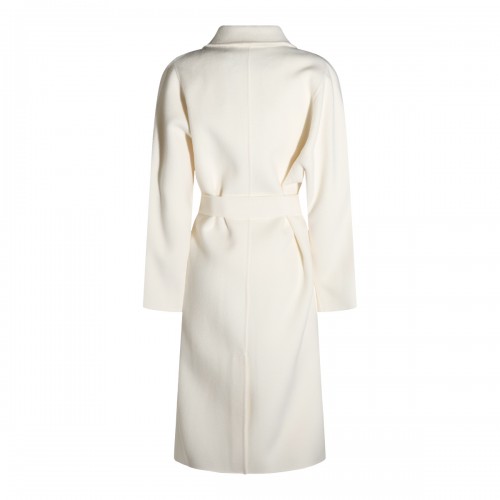 IVORY WOOL LONG COAT 2