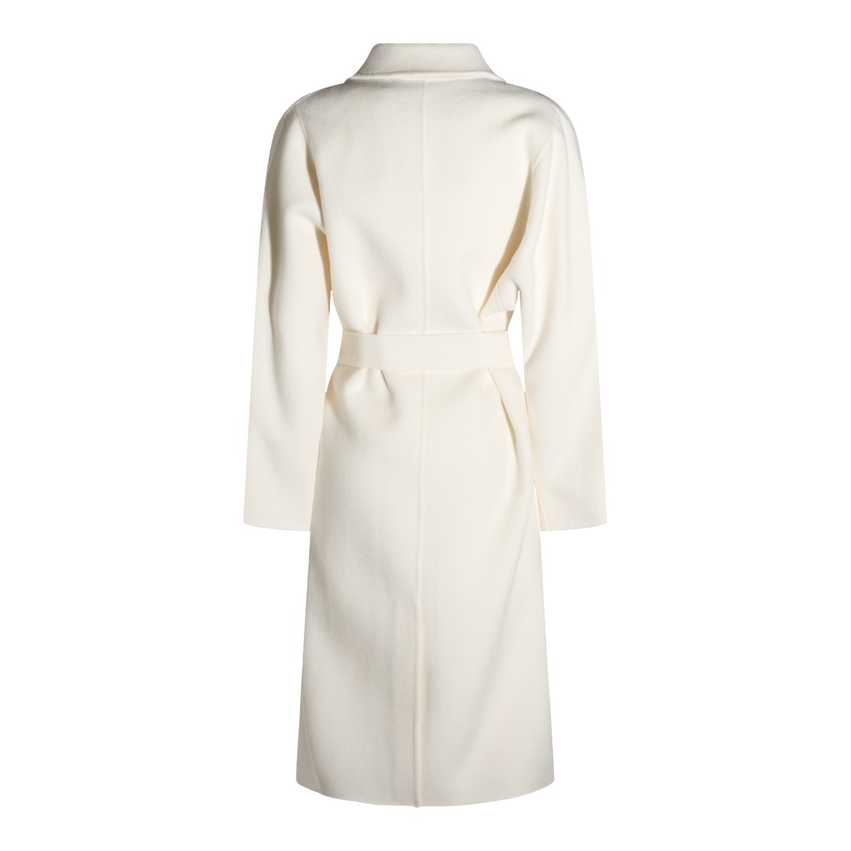 IVORY WOOL LONG COAT