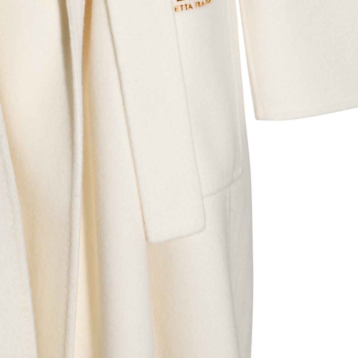 IVORY WOOL LONG COAT