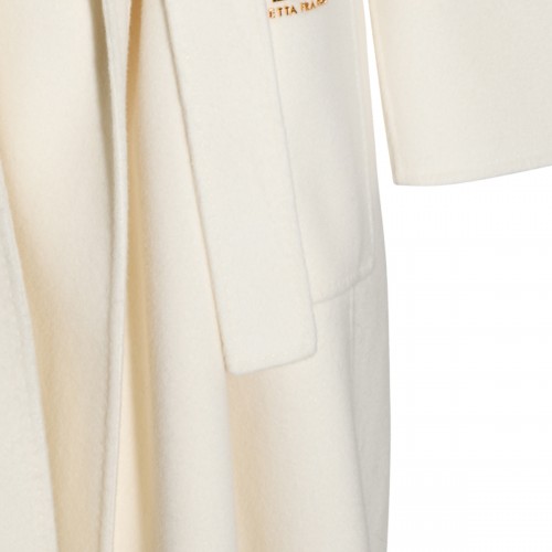 IVORY WOOL LONG COAT