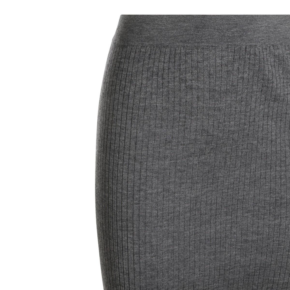 GREY CASHMERE AND SILK BLEND PENCIL...