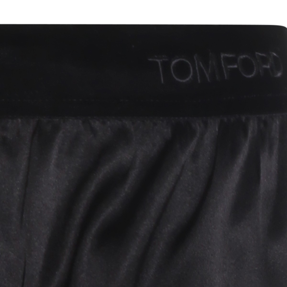 BLACK SILK SHORTS