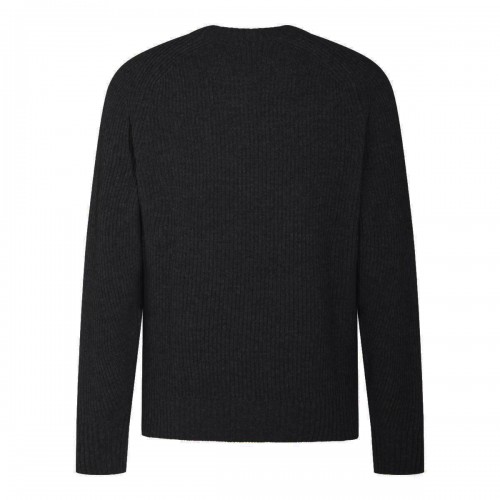 BLACK VIRGIN WOOL SWEATER
