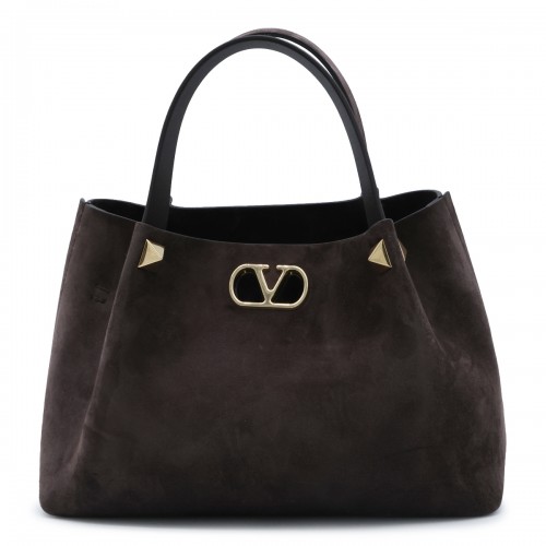 BROWN LEATHER SMALL TOTE