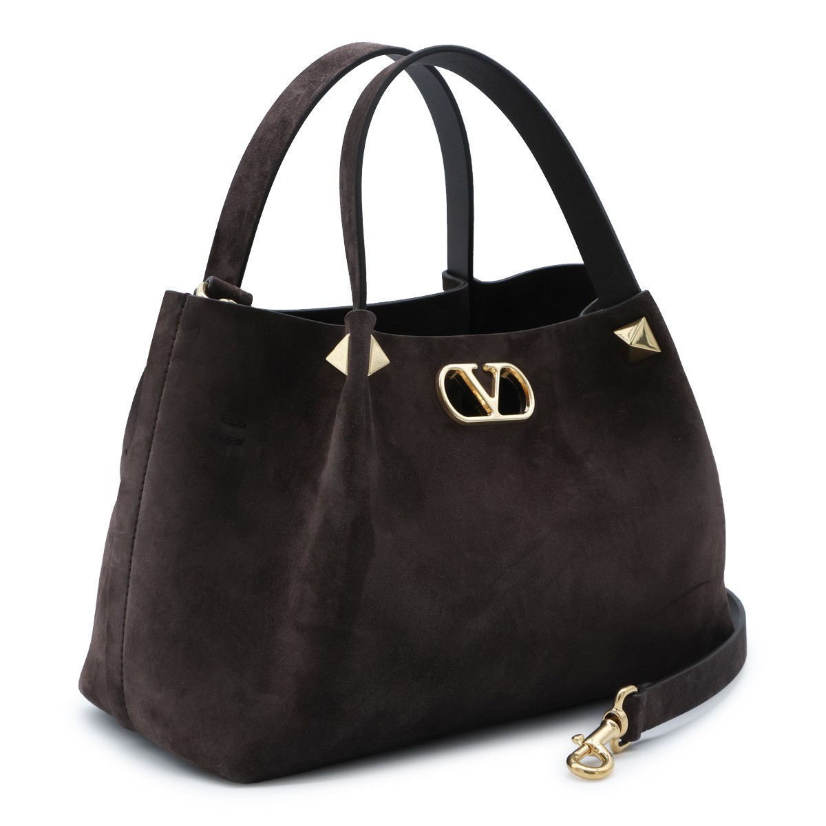 BROWN LEATHER SMALL TOTE