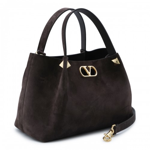BROWN LEATHER SMALL TOTE