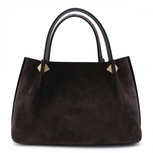 BROWN LEATHER SMALL TOTE
