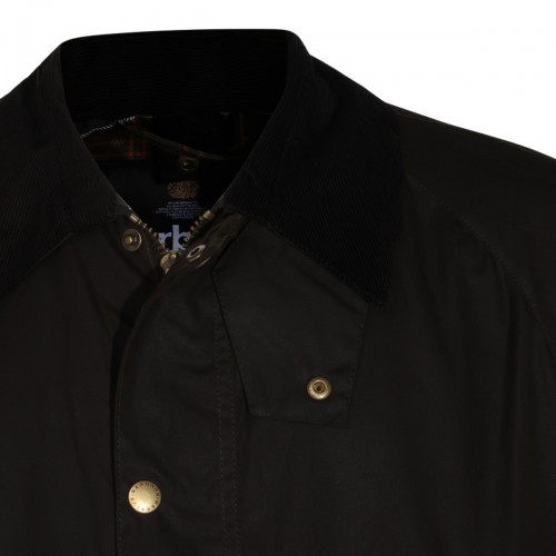 OLIVE COTTON ASHBY CASUAL JACKET