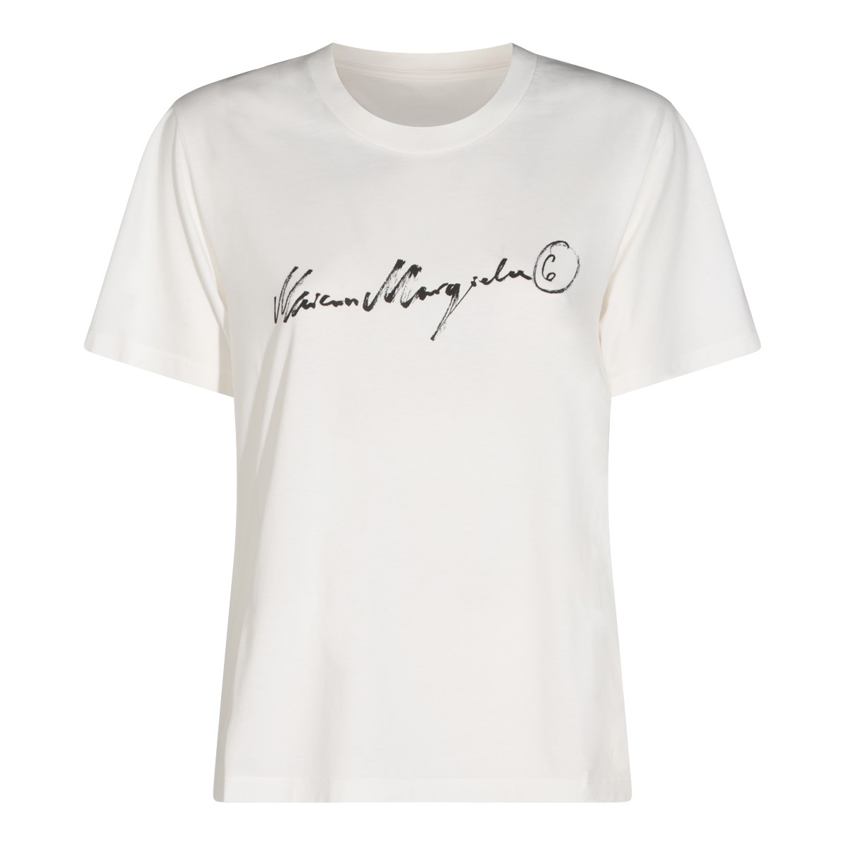 WHITE COTTON T-SHIRT