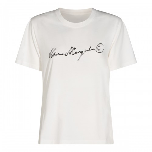 WHITE COTTON T-SHIRT