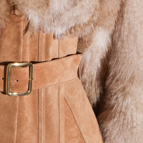 BEIGE FUR JACKET
