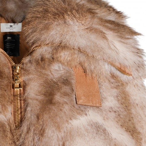 BEIGE FUR JACKET