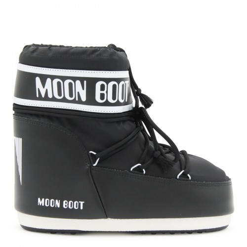 BLACK ICON LOW NYLON BOOTS