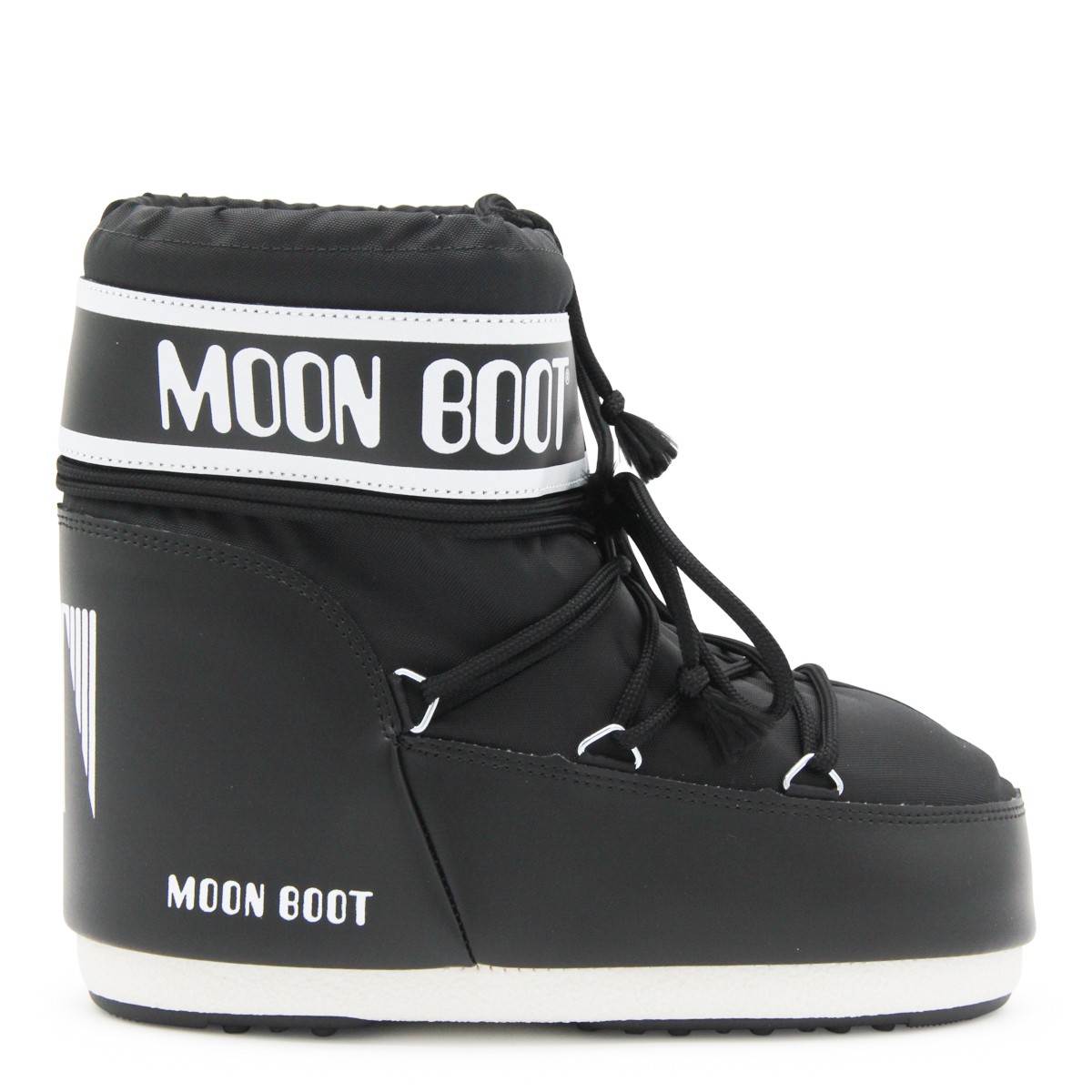 BLACK ICON LOW NYLON BOOTS