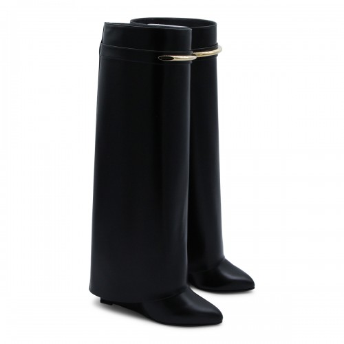 BLACK LEATHER BOOTS