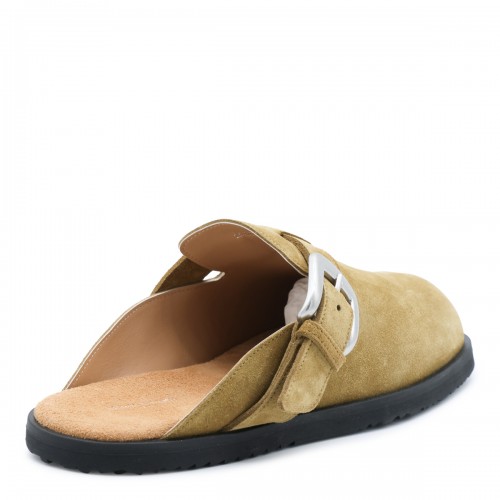 TOBACCO LEATHER SANDALS