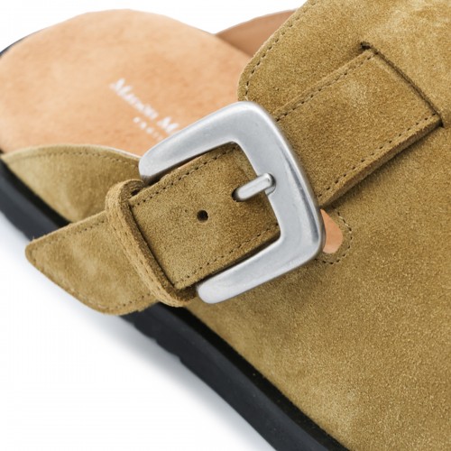 TOBACCO LEATHER SANDALS