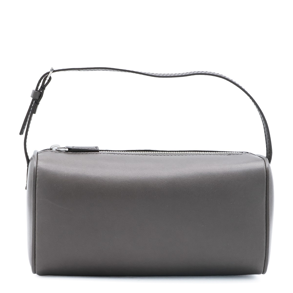 GREY LEATHER 90'S TOP HANDLE BAG