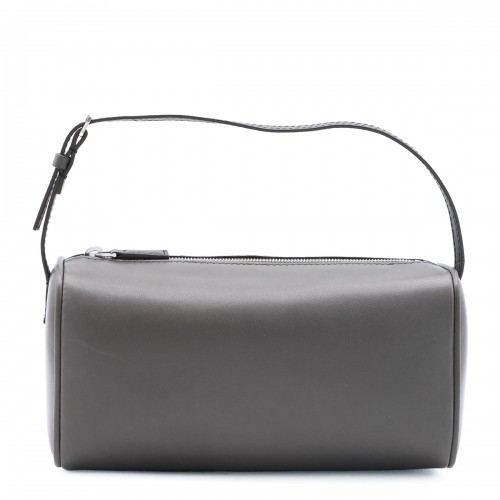 GREY LEATHER 90'S TOP HANDLE BAG