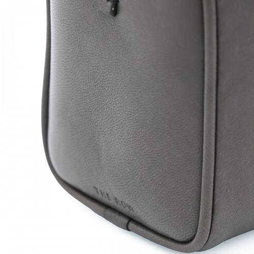GREY LEATHER 90'S TOP HANDLE BAG