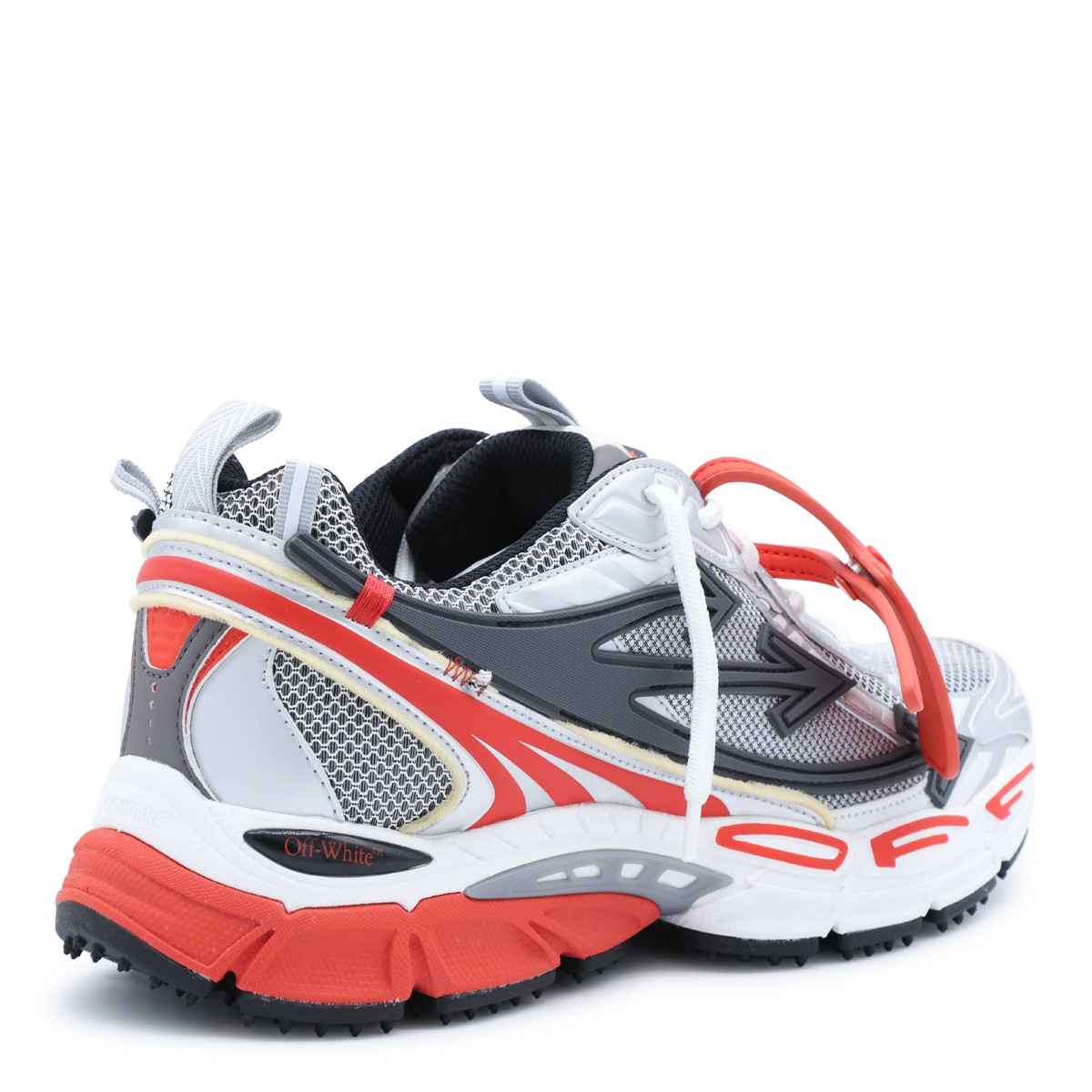 GREY AND RED BE RIGHT BACK SNEAKERS