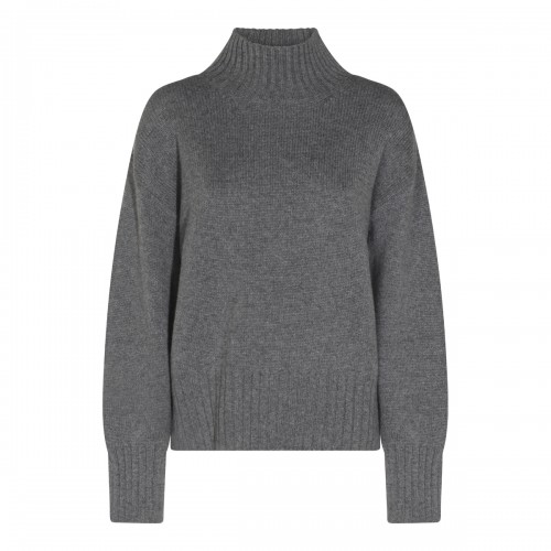 DARK GREY CASHMERE JUMPER