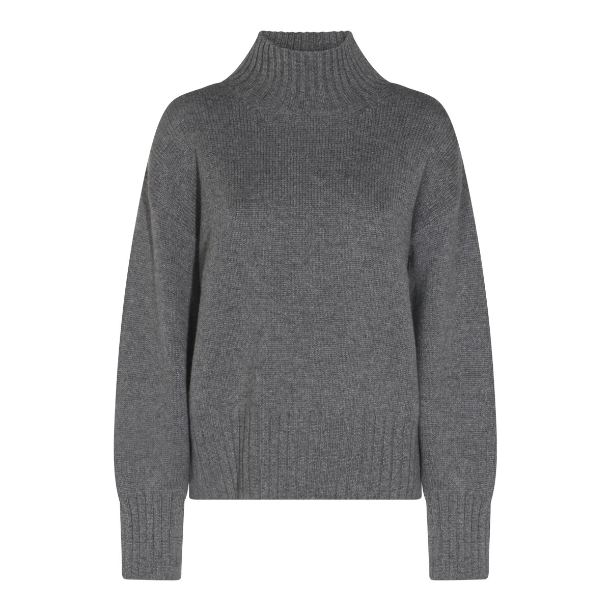 DARK GREY CASHMERE JUMPER