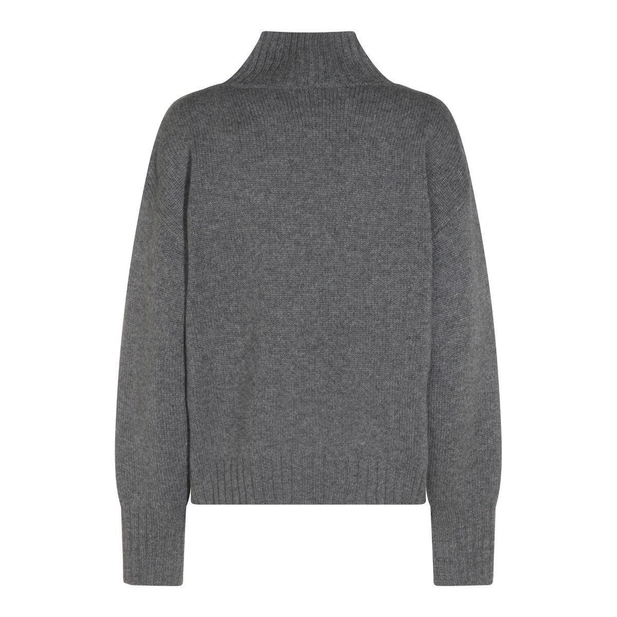 DARK GREY CASHMERE JUMPER