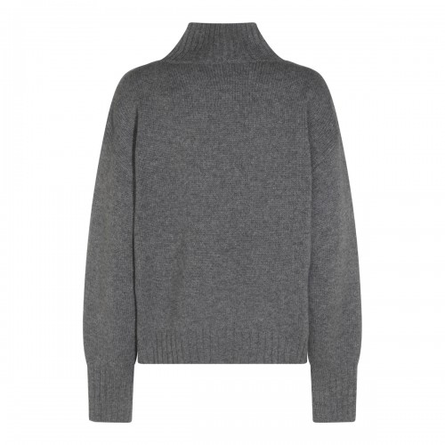 DARK GREY CASHMERE JUMPER