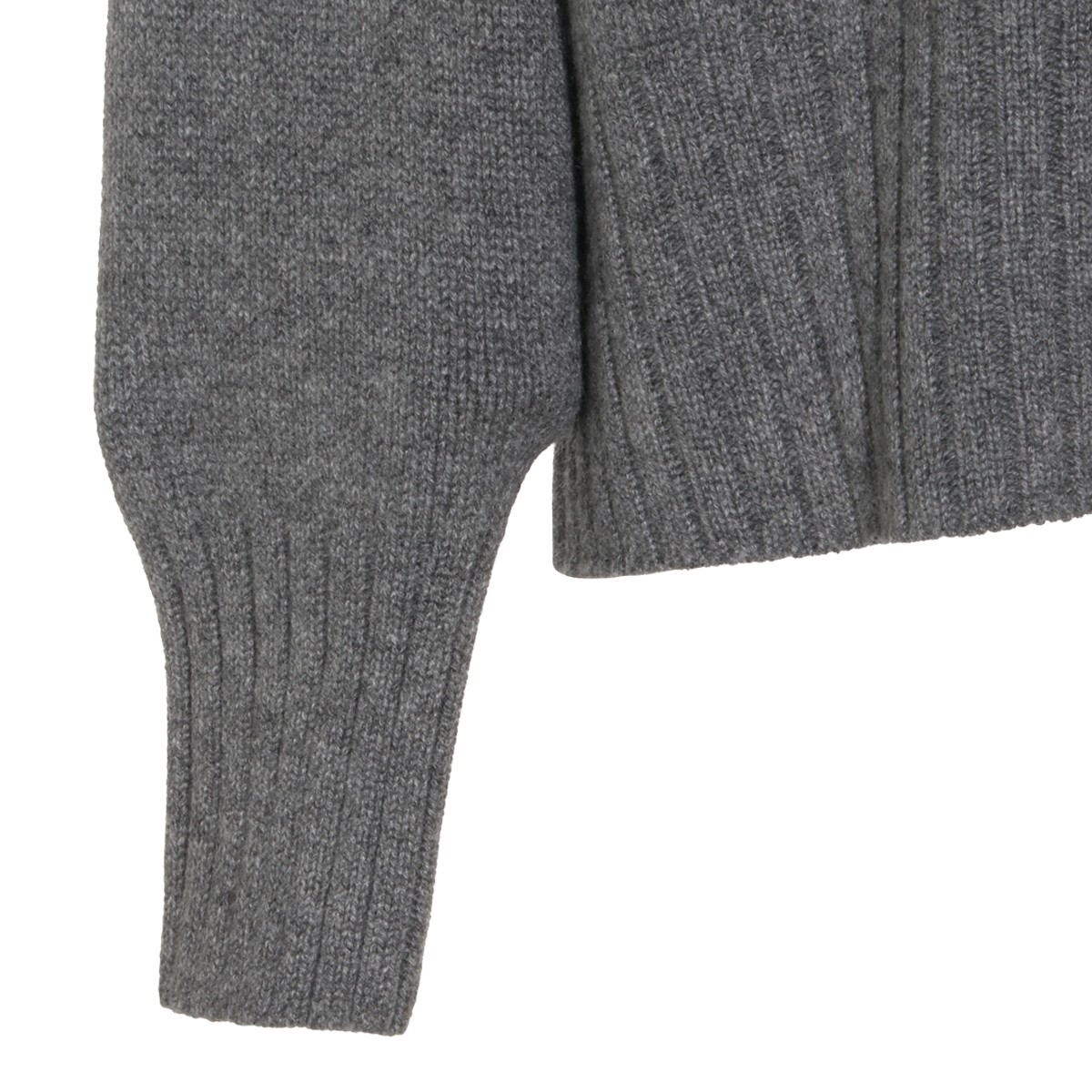 DARK GREY CASHMERE JUMPER