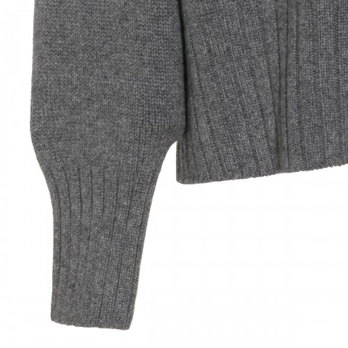 DARK GREY CASHMERE JUMPER