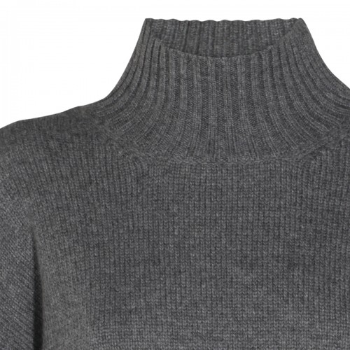 DARK GREY CASHMERE JUMPER