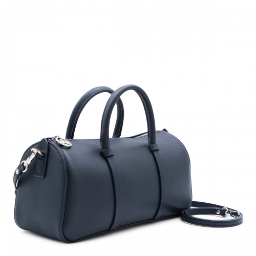 BLACK LEATHER MEDIUM DAYLONG TOP HANDLE BAG
