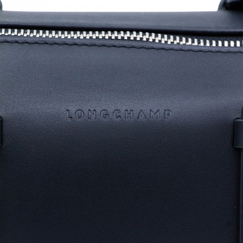 BLACK LEATHER MEDIUM DAYLONG TOP HANDLE BAG