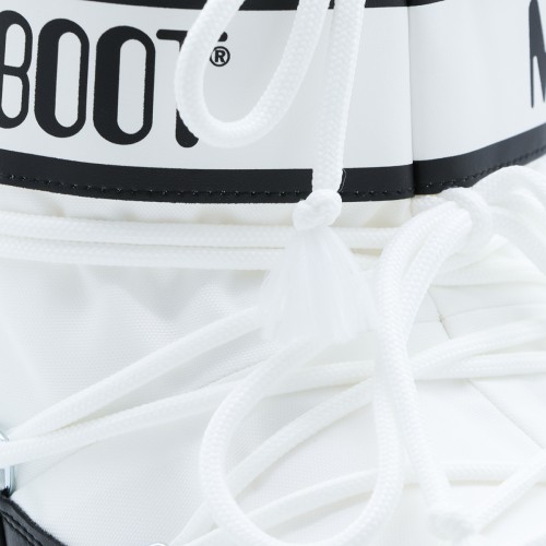 BLACK AND WHITE ICON LOW NYLON BOOTS