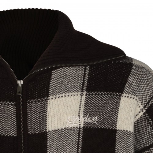 AFTER DARK AND OAT MILK WOOL CHECK SWEATER