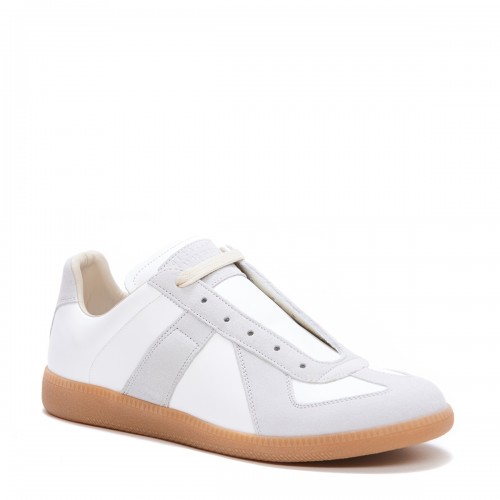 WHITE LEATHER SNEAKERS