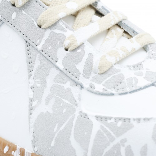 OFF WHITE LEATHER REPLICA SNEAKERS