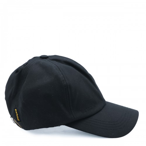 BLACK COTTON WAX BASEBALL CAP 2