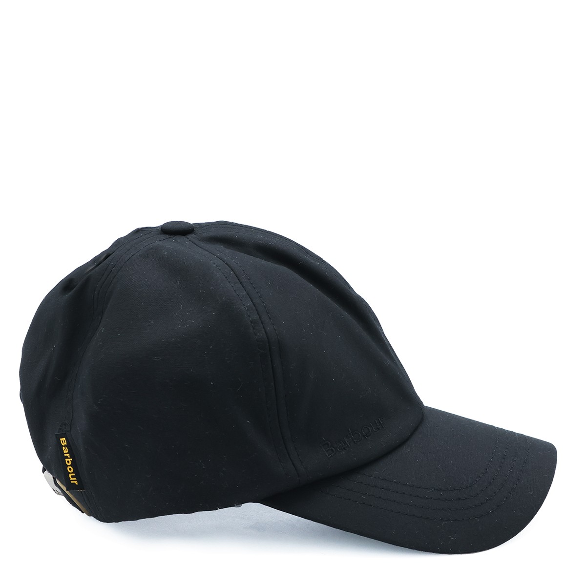 BLACK COTTON WAX BASEBALL CAP