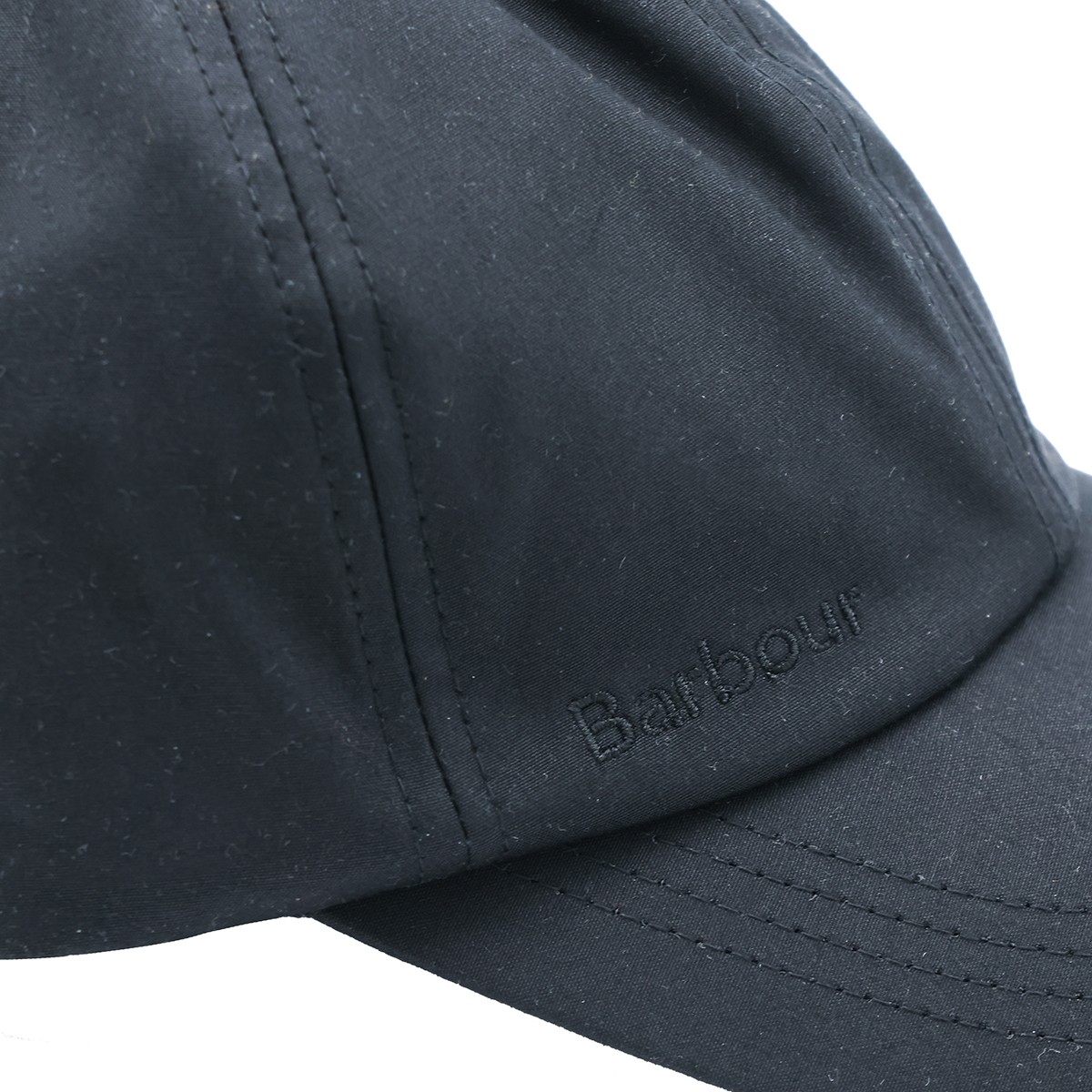 BLACK COTTON WAX BASEBALL CAP