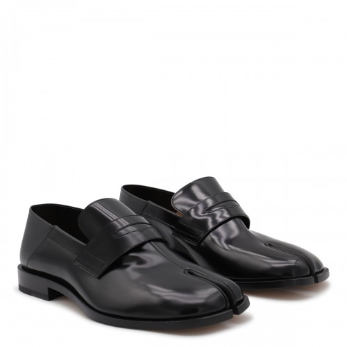 BLACK LEATHER LOAFERS 2