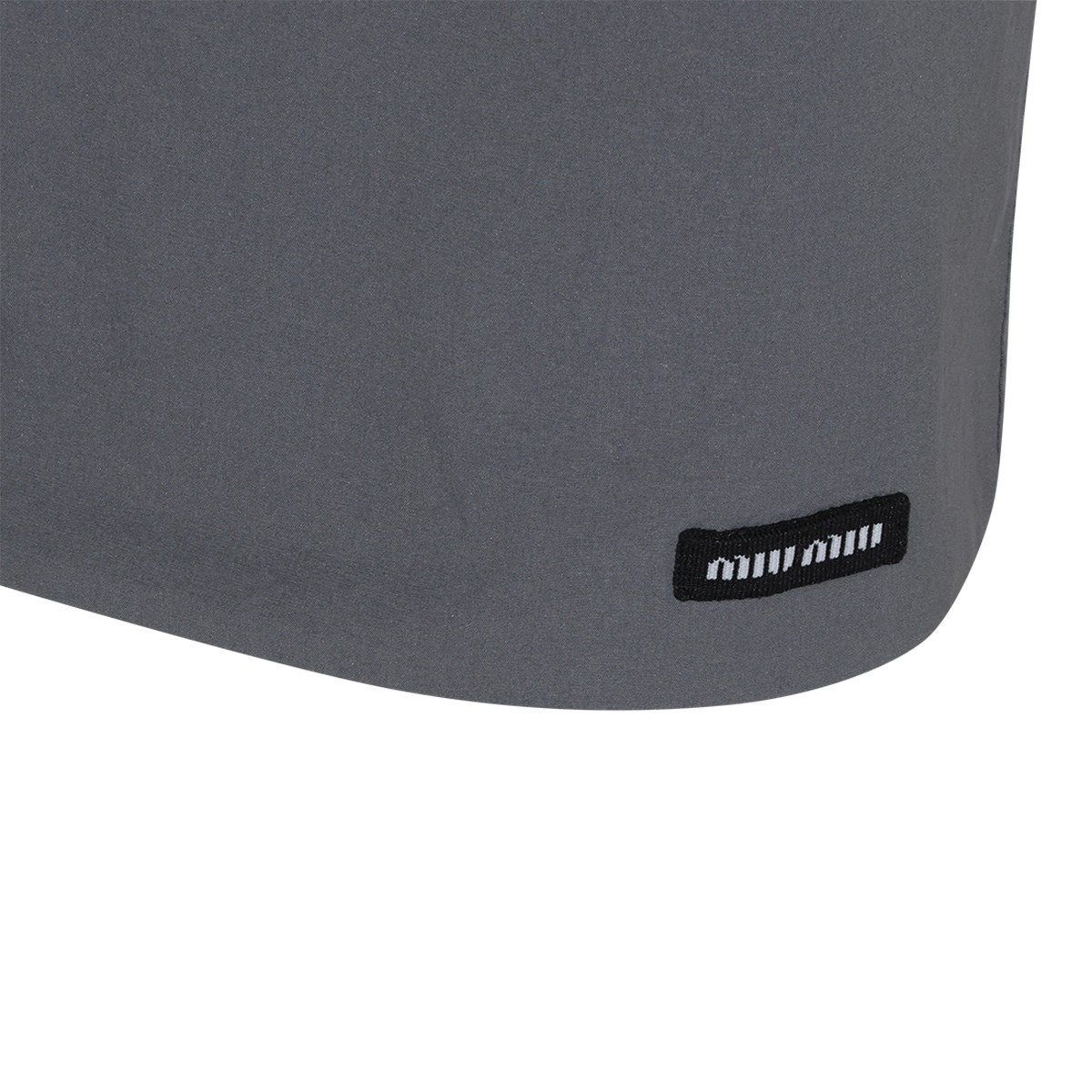 GREY COTTON SKIRT