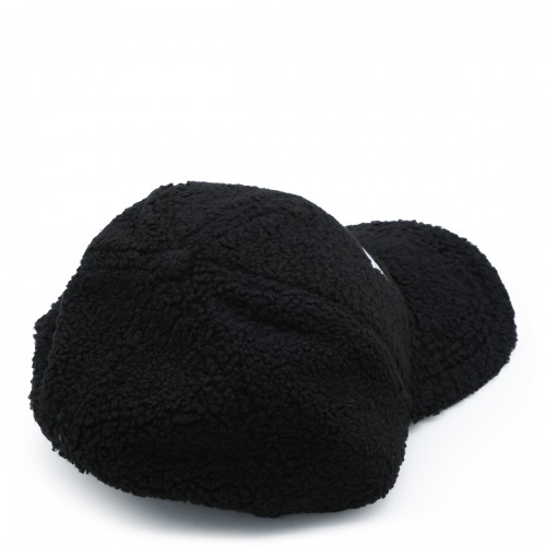 BLACK COTTON LOGO BASEBALL CAP