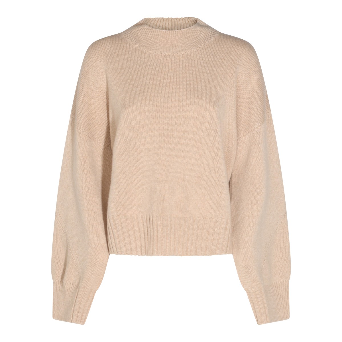 LIGHT SAND CASHMERE JUMPER