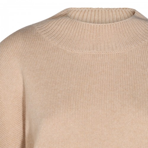 LIGHT SAND CASHMERE JUMPER