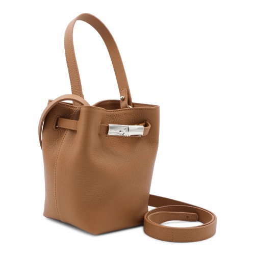 CARAMEL LEATHER LE SMART FLOW SATCHEL