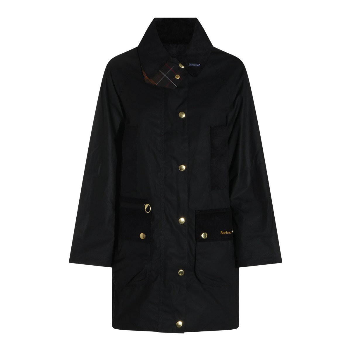 BLACK BEAUFORT WAX CASUAL JACKET