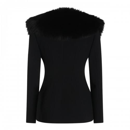BLACK VIRGIN WOOL STRETCH... 2