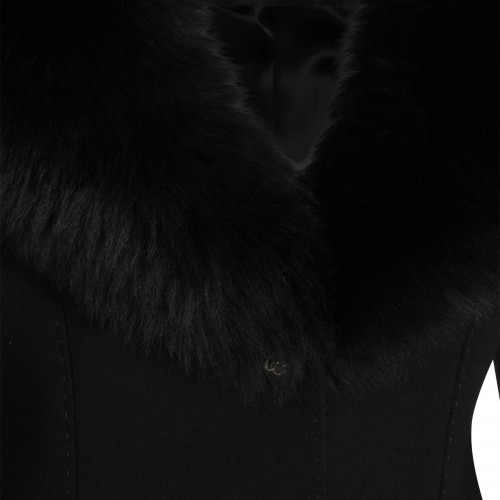 BLACK VIRGIN WOOL STRETCH BLAZER